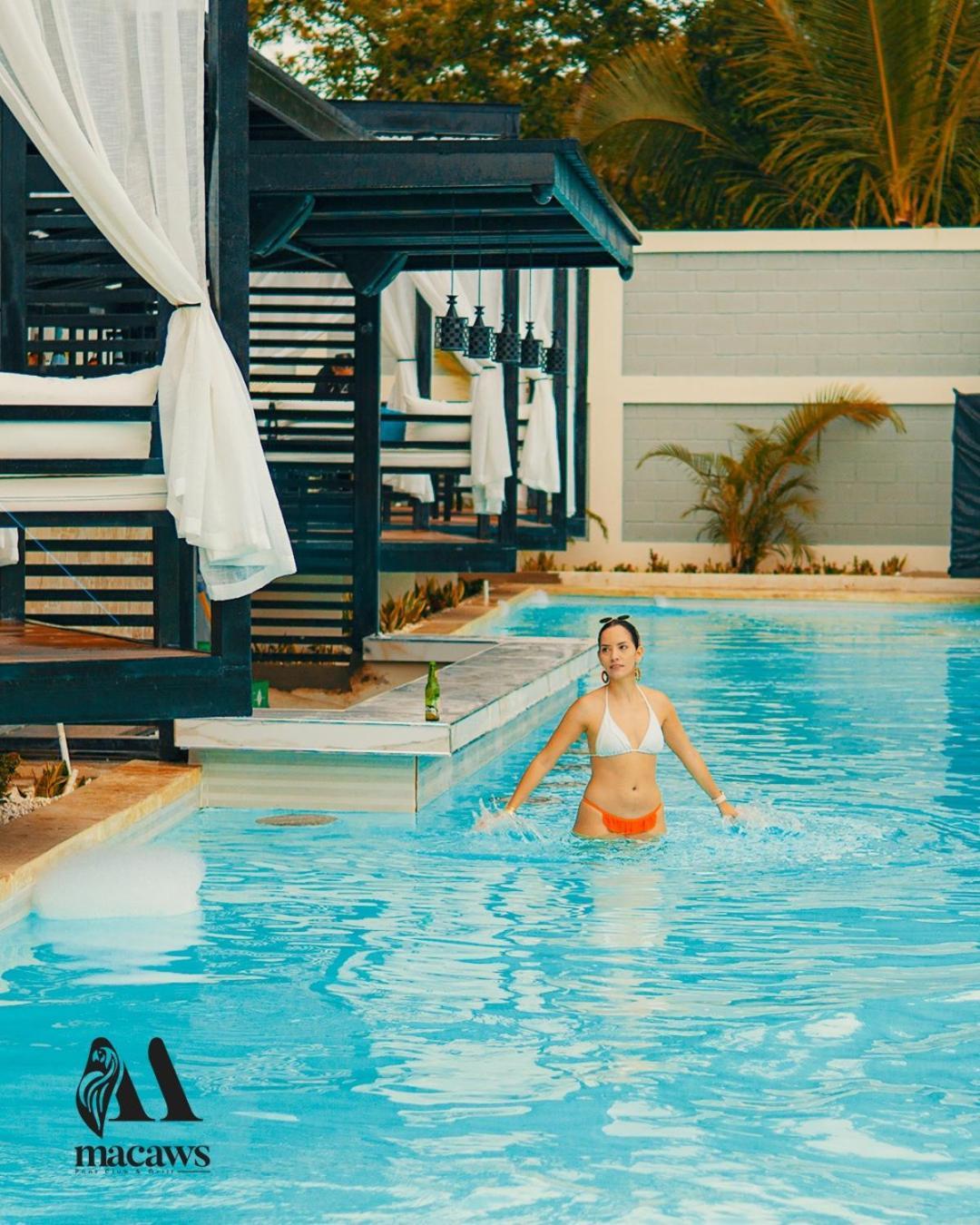Guacamayos Hotel Bonao Bagian luar foto